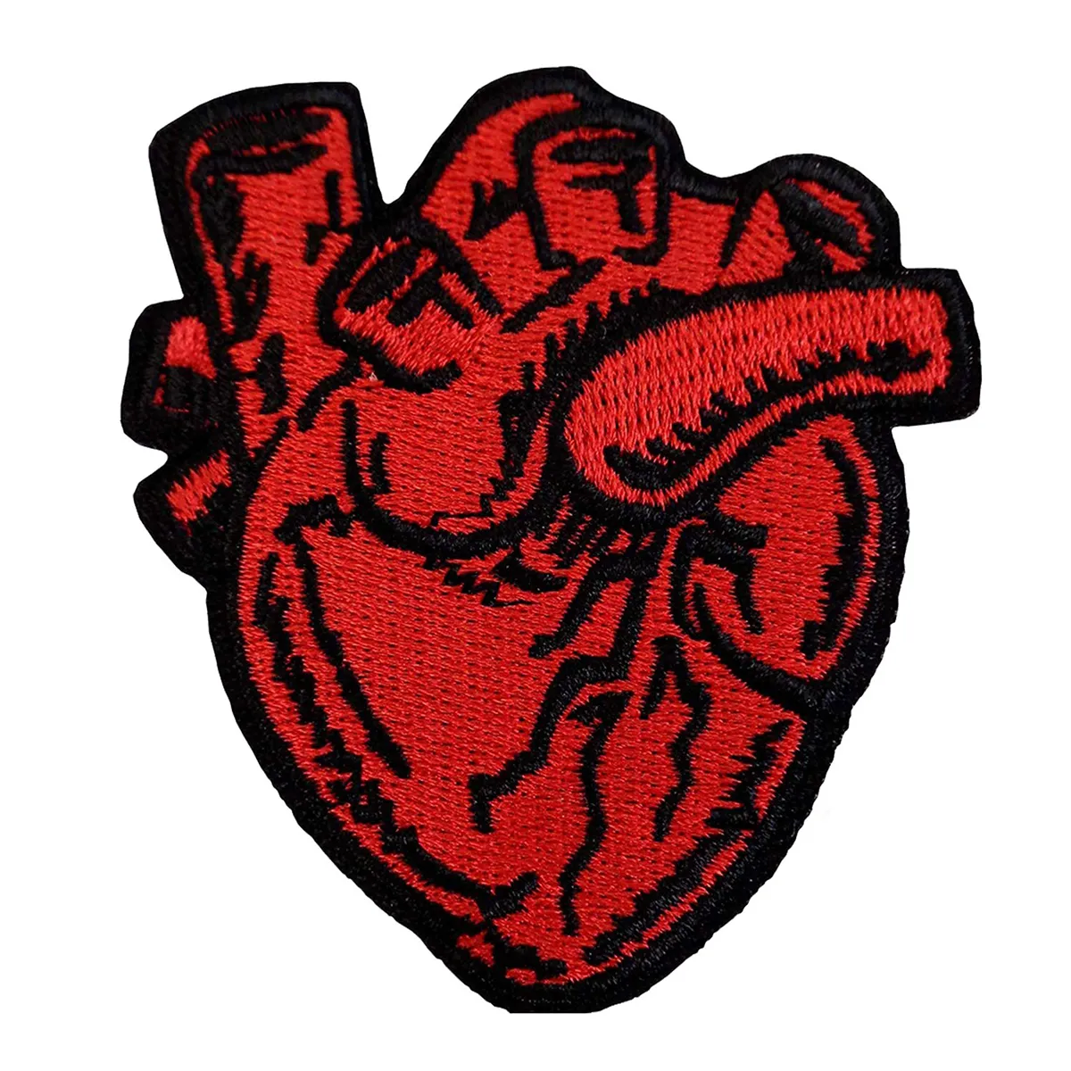 Hoge kwaliteit hartstructuur geborduurde patch voor kledingijzer op naaide t-shirt hoedtas Diy Decoration gratis verzending