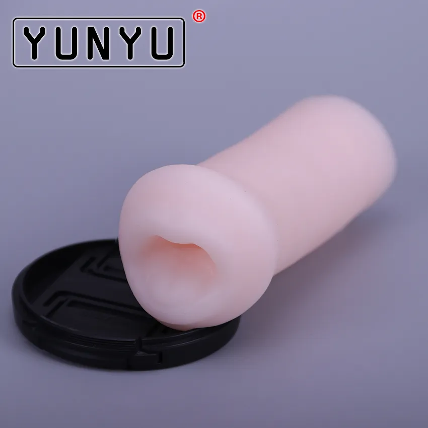 Männlicher Masturbator Sexspielzeug für Männer Tasche echte Muschi Mund stimulieren Penis Mann Orgasmus Oral Zunge realistische Vagina C19010501