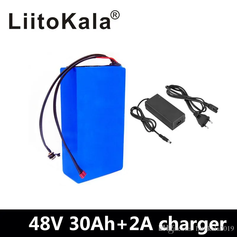 LiitoKala 18650 48v 30ah 2000w lithium ion battery pack suitable for electric bicycle scooter battery