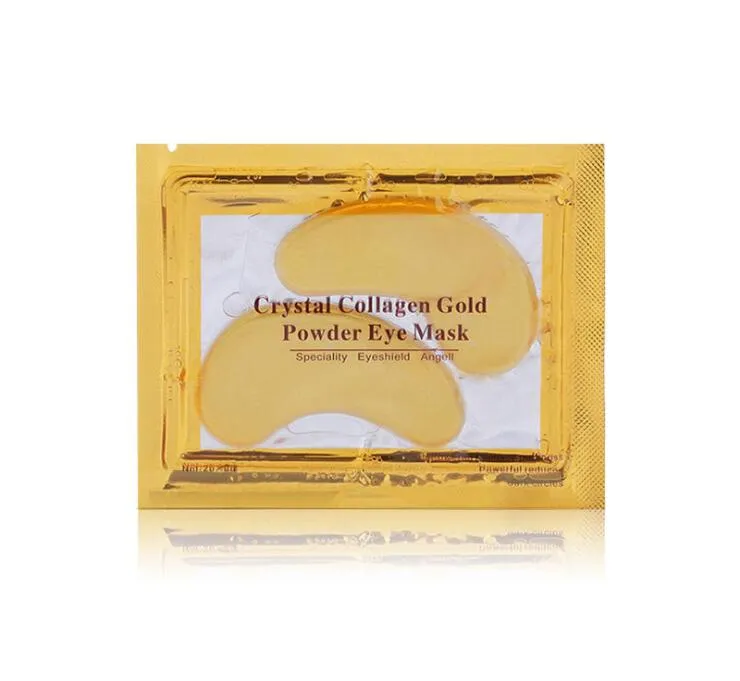 20pcs nouveaux masques pour les yeux en cristal de collagène anti-poches masques hydratants pour les yeux masques anti-âge masque pour les yeux en poudre d'or de collagène meilleure qualité