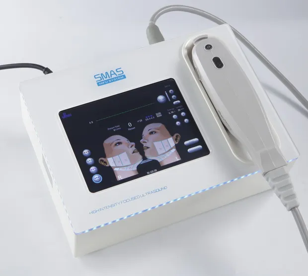 HIFU FACIAL LE LA LEVING MACHINE DE BEAUTÉ POUR FACE BORPS ANTI-AGARGE ULLUMAGE SALON SALON DU SALON DU SALON 3 ou 5 CARTRIDGES