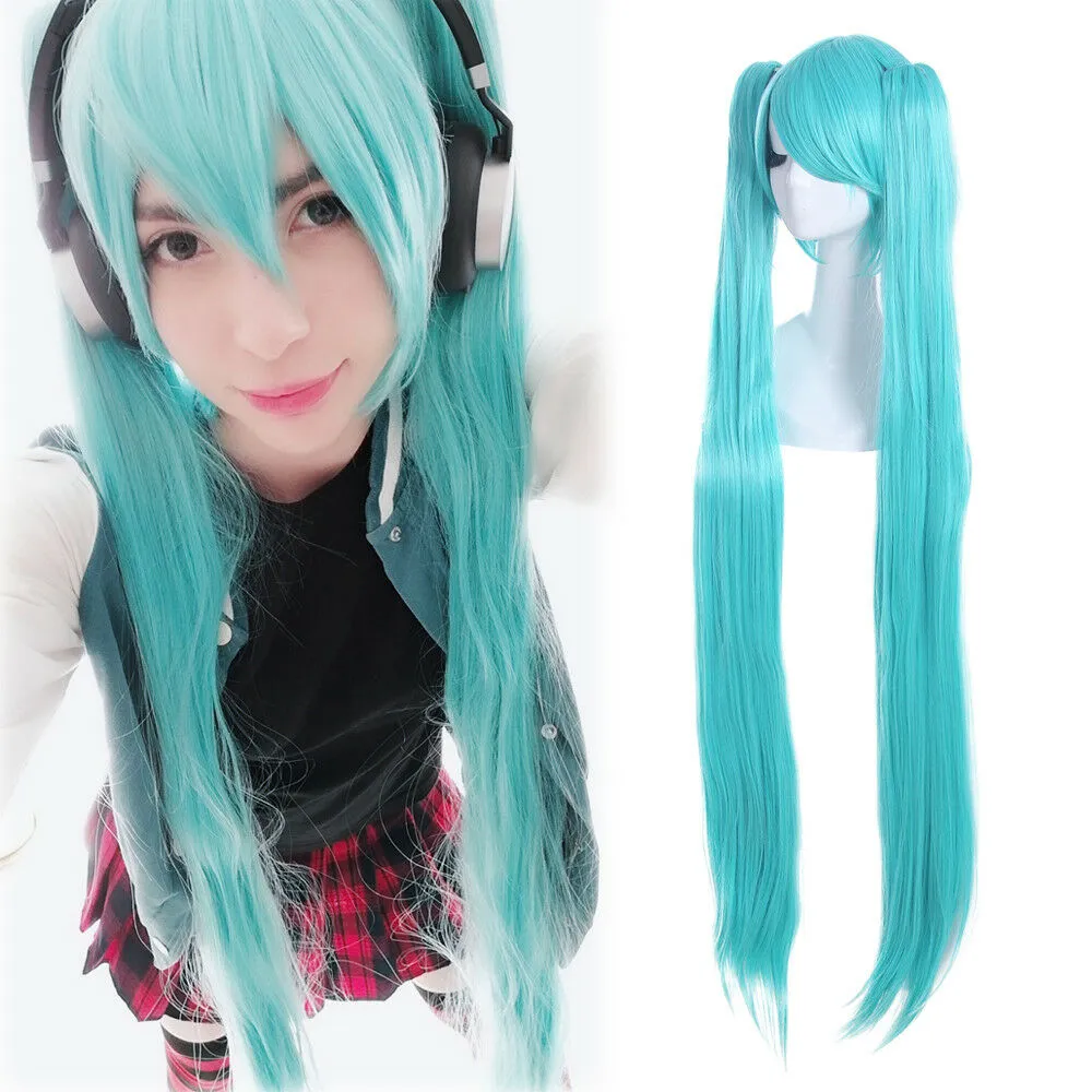 Anime vocaloid miku cosplay traje peruca vestido kawaii cosplay