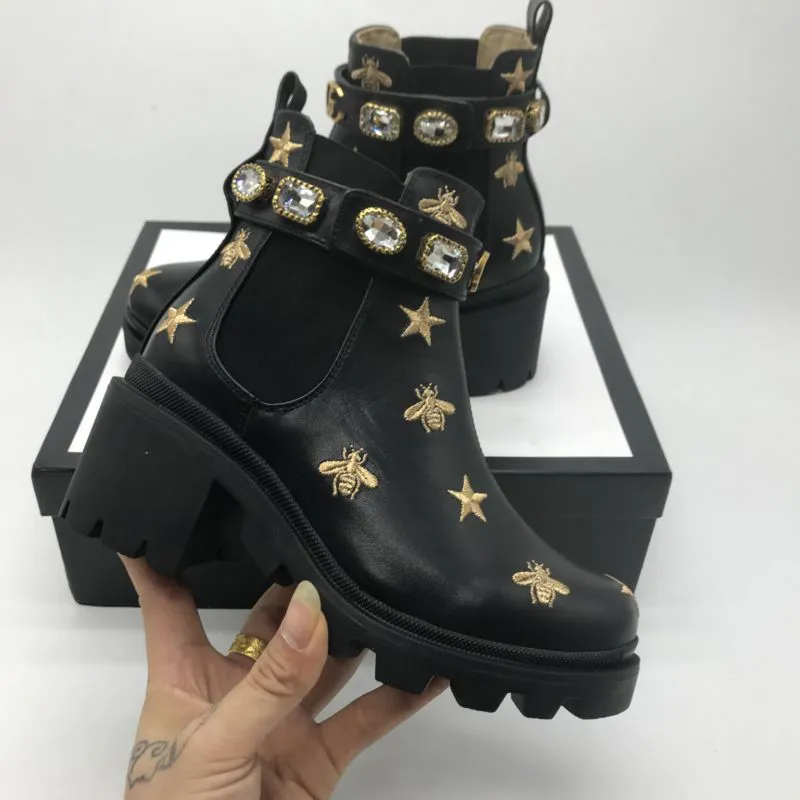 Gucci trip jewel deals strap bootie