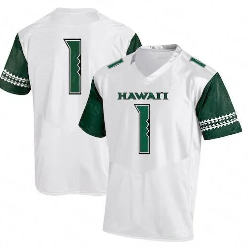 Hawaii Rainbow Warriors Custom Football Jersey Polyester Quick Dry Mens S XXXL Black Green White With 150th From Pro sportjerseys 19.03 DHgate.Com