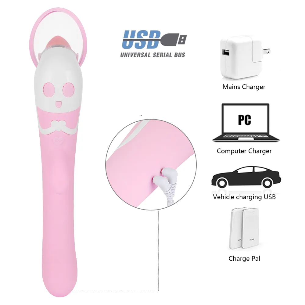 Nipple Sucker Dildo Vibrator Clitoris Stimulate G Spot Multispeed Licking Clit Nipple Massage Flirting Erotic Sex Toys for Women (7)