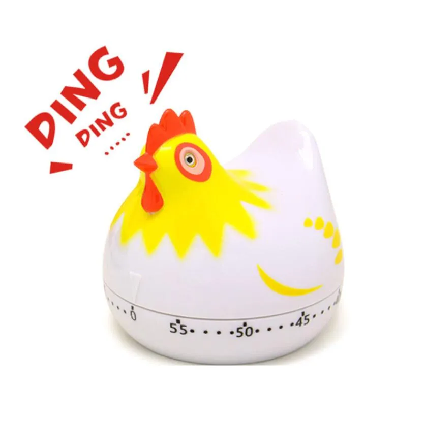 Crowing Rooster Kitchen Timer Clock Lovely Chicken Shape Cooking Timers