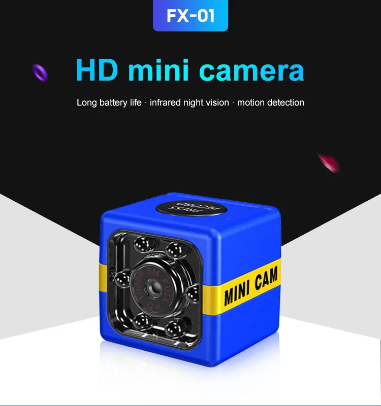 FX01 Mini Camera Full HD 1080p IR Night Vision Mini DV Car DVR Digital Video Recorder Sports DV Camera Support TF-kort