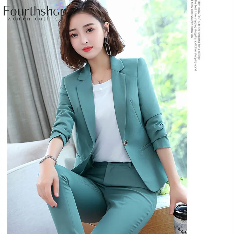 Womens Suits & Blazers Work Pant Women Suit Business Lady Office Uniforms  Female Set Trousers Blazer Spring Autumn 2021 Plus Size 4 From Yaguuo,  $17.85