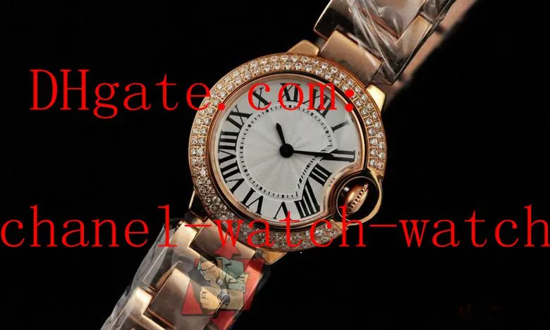 Factory Seller Ladies Japan Quartz Movement Watch 18K Rose Gold White Dial 28mm Women's Fashion Wrist Watches