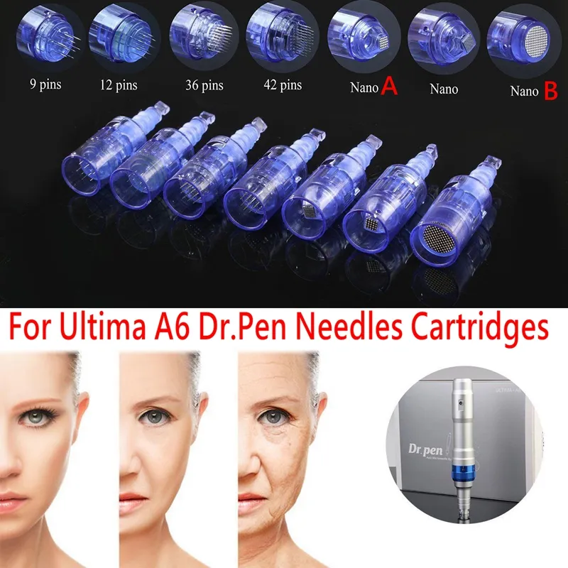 Needle Cartridge For 5/7/9/12/36/42/Nano derma pen Microneedle Rechargeable wireless Dr.Pen ULTIMA A6