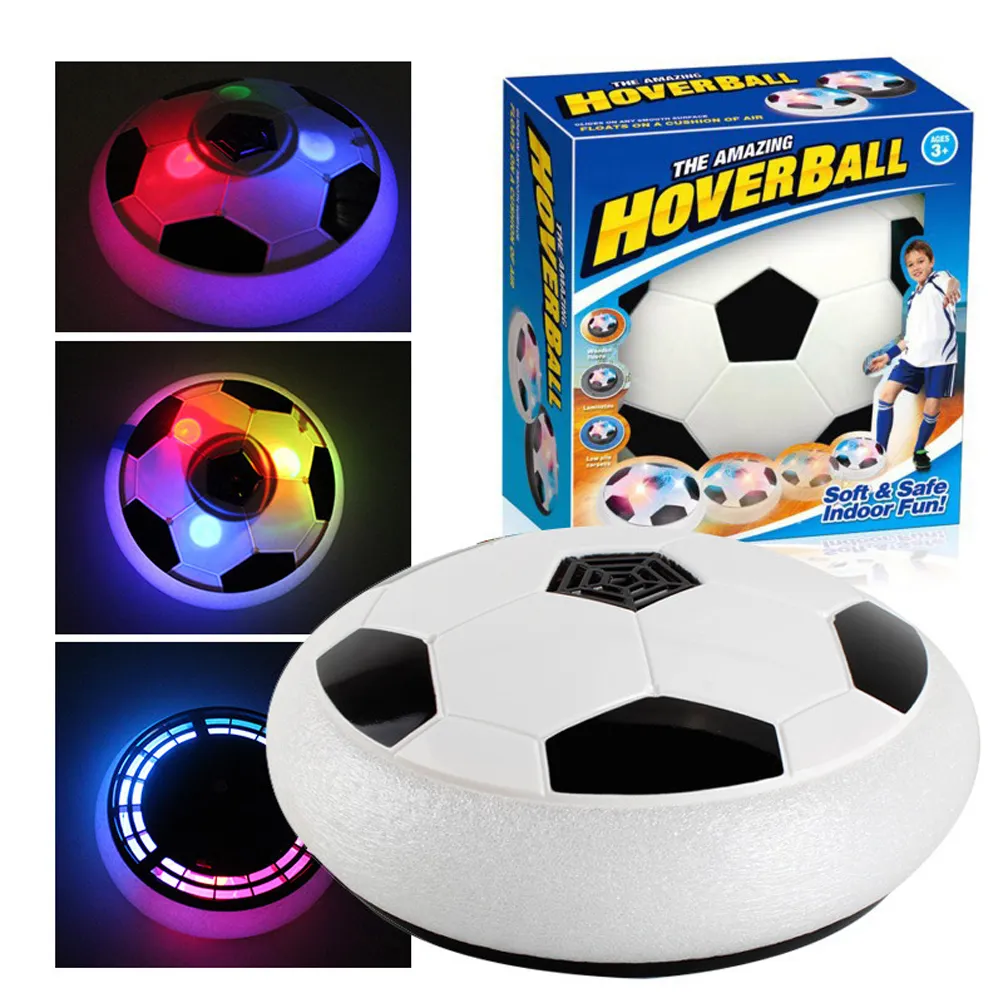 Newest 28CM Air Power Tv Soccer Disc With LED Flashing Lights Perfect Kids Gift For Dropshipping From Blacktiger 14.8 DHgate.Com