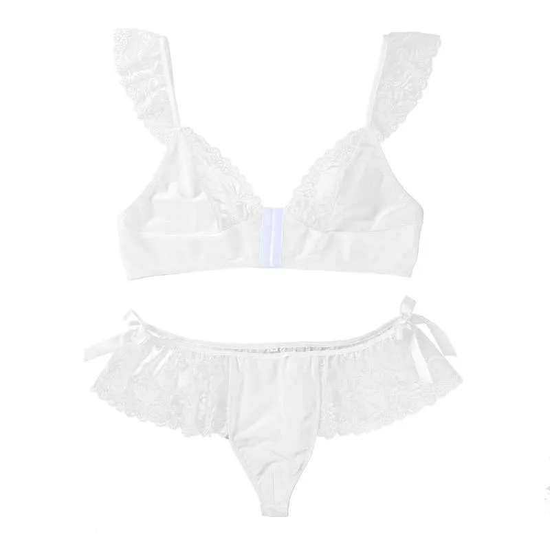 Mens Satin Lace Sissy Lingerie Set Adjustable Spaghetti Straps, Bra And  Knicker Sets Top, Elastic Waistband, Short Skirt Sexy And Seductive  LY191222 Z230701 From Heijue02, $3.97