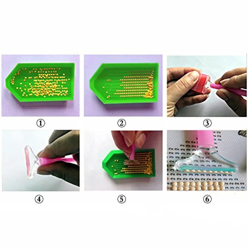 Diamond Painting Tool Kits Beginner Diy 5D Painting Tools Sets With Glue Tweezers Plastic Tray Needle Pen 4 8bb E1