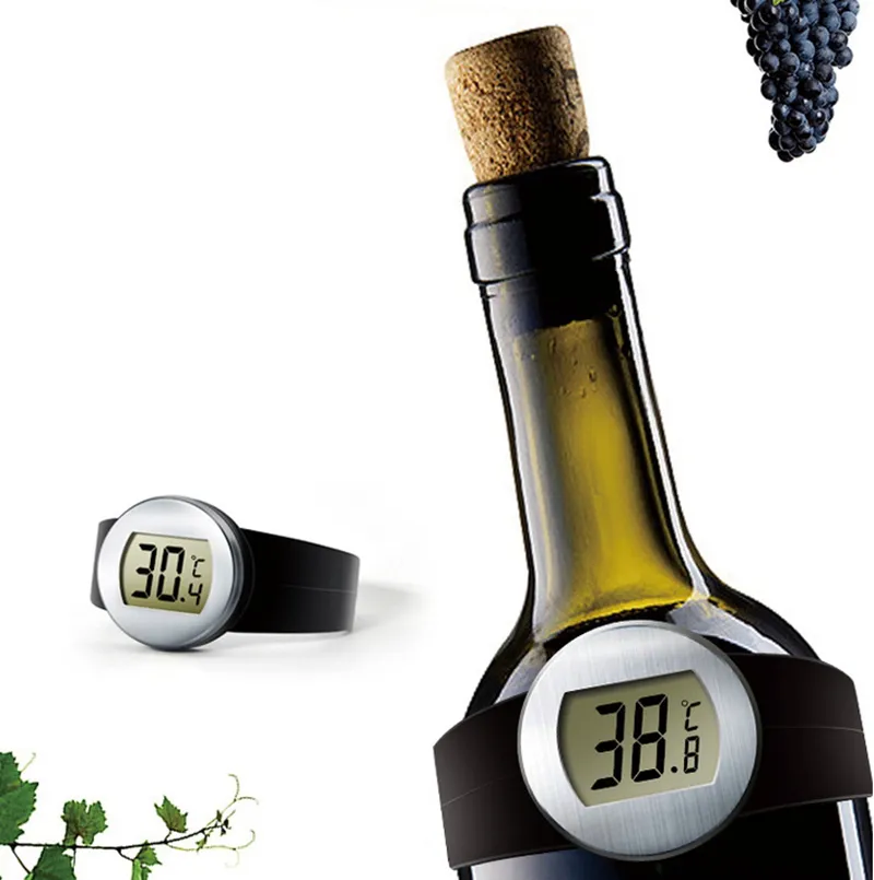 Strumento di misurazione della Temperatura per casa e Cucina Termometro Digitale Portatile LCD per Vino Rosso Juntful 