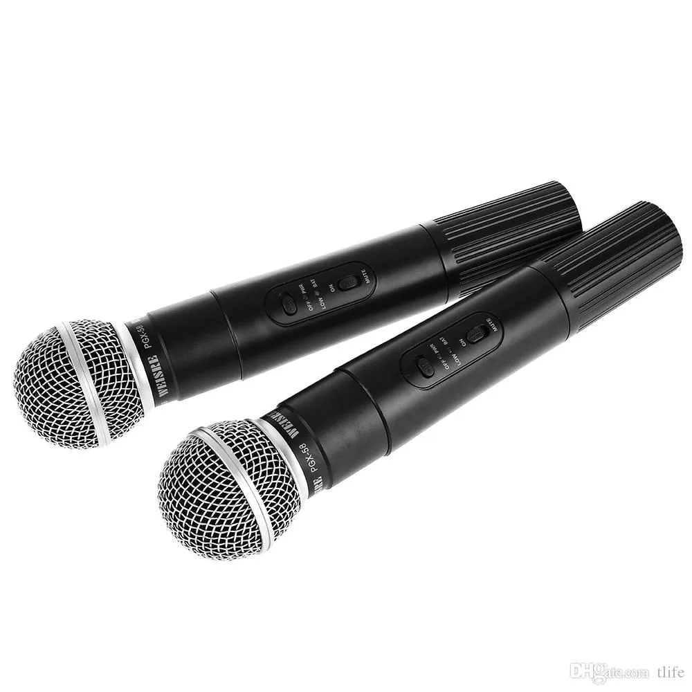 Système De Microphone Professionnel Double Sans Fil, Karaoké, Uhf