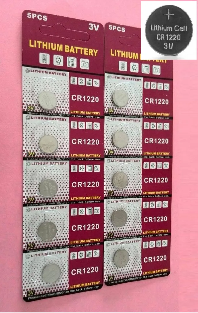 2000pcs CR1220 LM1220 3V 리튬 버튼 셀 배터리 BR1220 DL1220 ECR1220 LM1220 5PCS 카드 당.