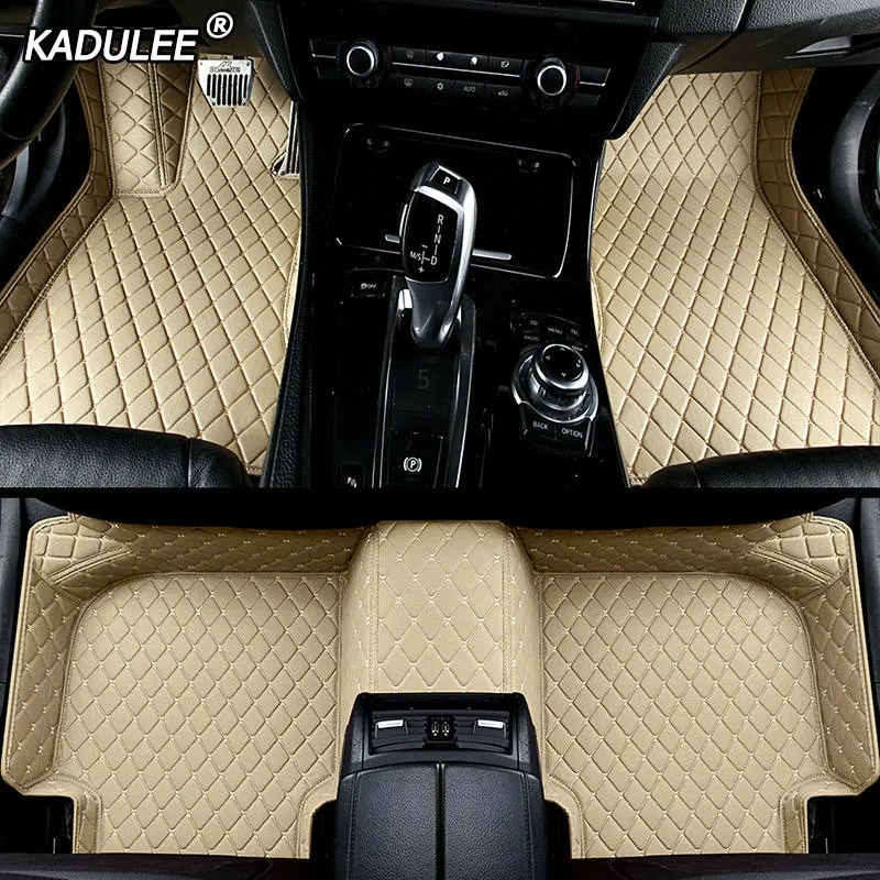 couleur beige Tapis de sol de voiture pour Toyota Highlander, 7 sièges,  Auto personnalisé, accessoires d'intérieur