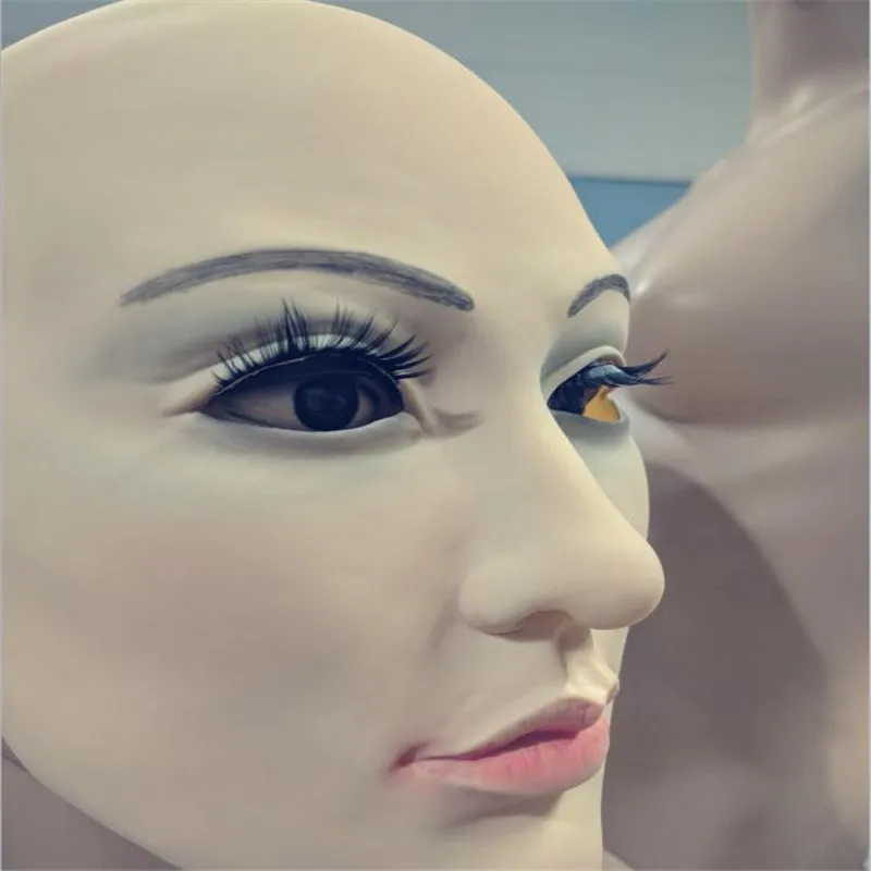 Realista Piel Humana Disfraz Auto Máscaras Halloween Látex Realista