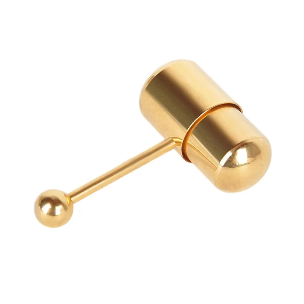 vibrating tongue bar batteries 14G Surgical Steel Tongue Ring main image 0