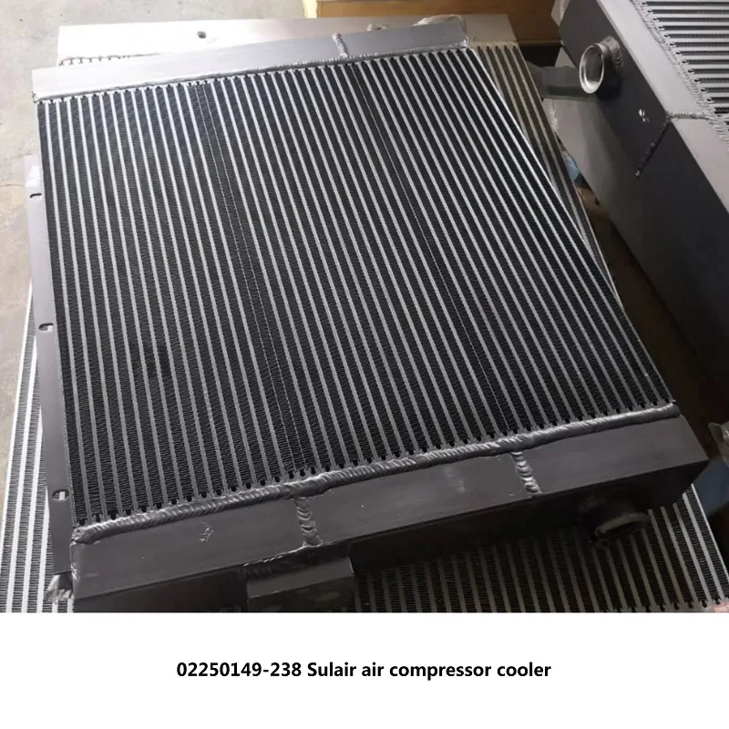 02250149-238 OEM Sullair Vidalı Hava Kompresörü LS10-40 Isı Eşanjörü Yağ Soğutucu Hava Soğutucu Radyatör