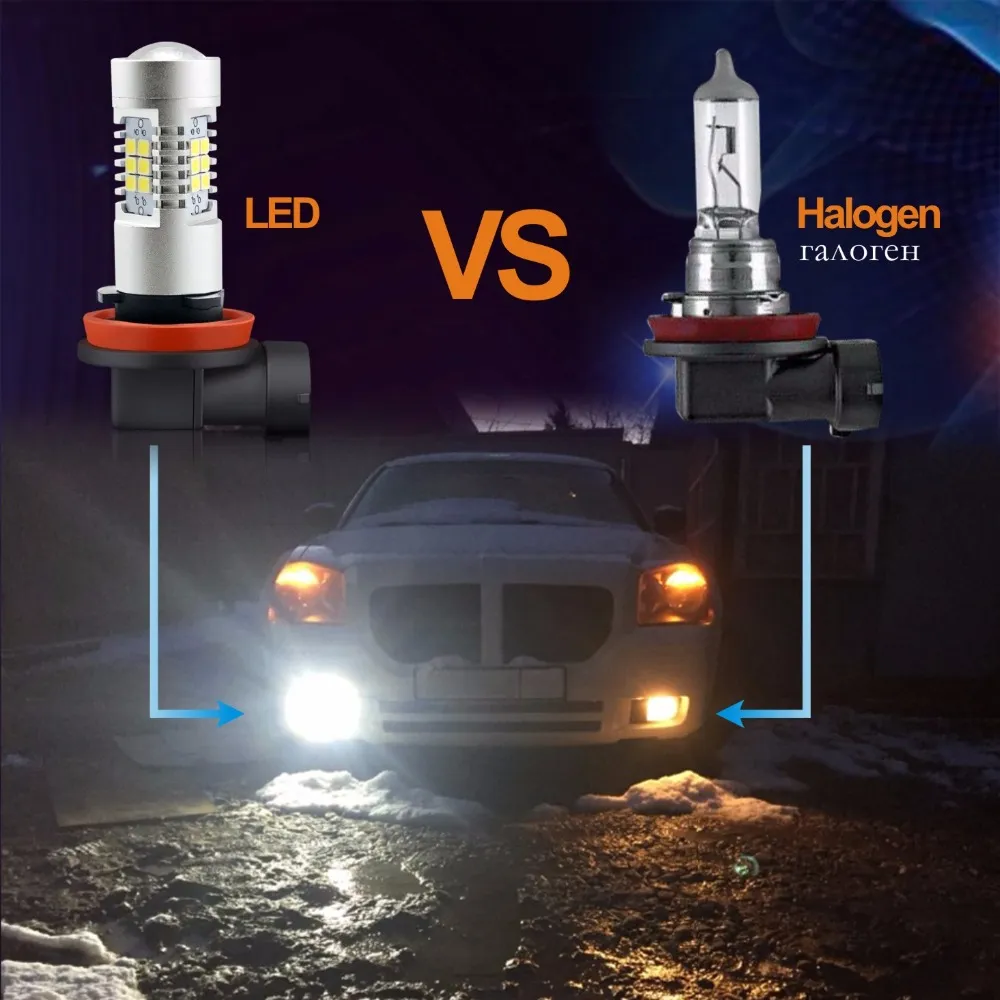 h1 tricolor led headlight 80w drl