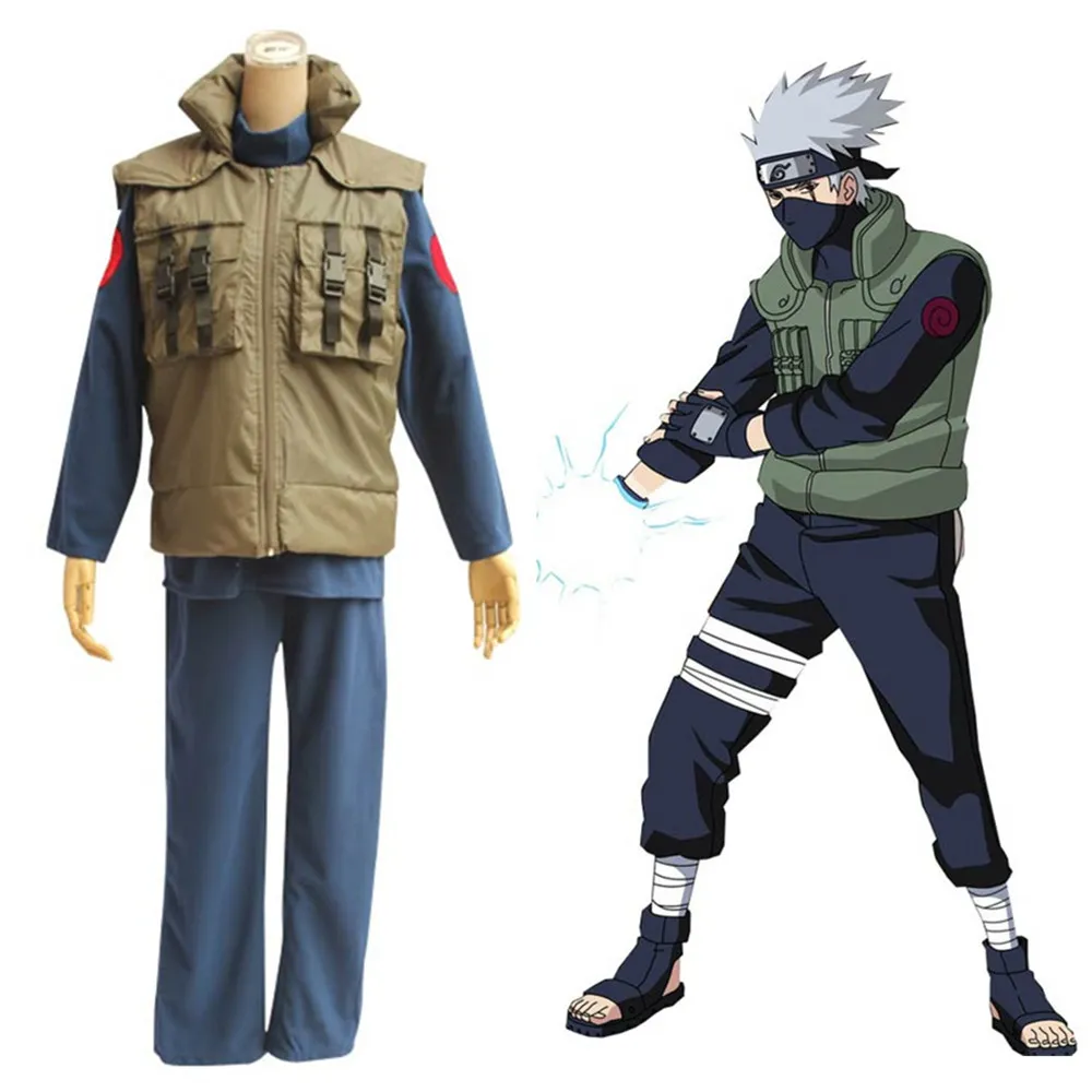 Japon Anime Naruto Hokage Hatake Kakashi Cosplay Costume Chemise Pantalon  Uniforme Ensemble Complet Taille Asiatique Du 72,88 €