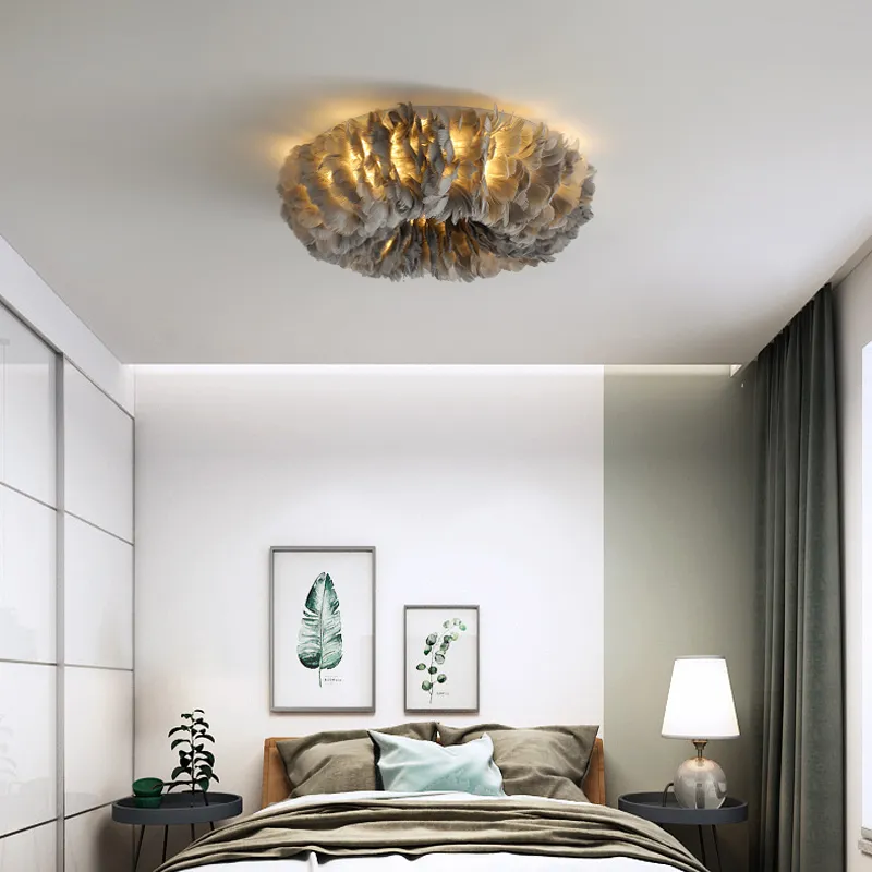 Nordic bedroom ceiling lamp Fixtures Warm Children's Room Bedroom Creative Living Room Dining Room led ceiling Light