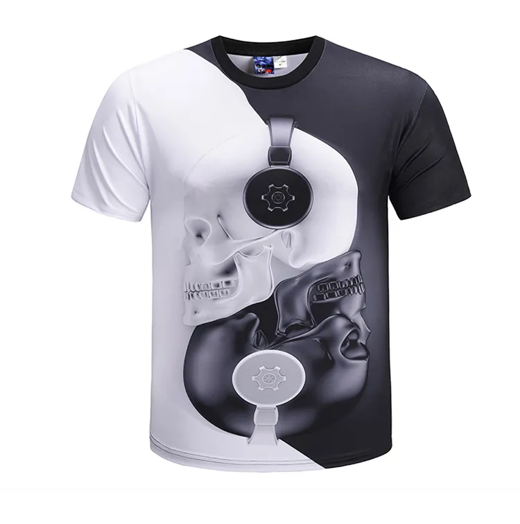 2019 d3 3d coton T-shirt hommes Designer mens t shirts Hip Hop T-shirts style de la mode masculine court occasionnels T-shirts Chemises Tops Livraison gratuite