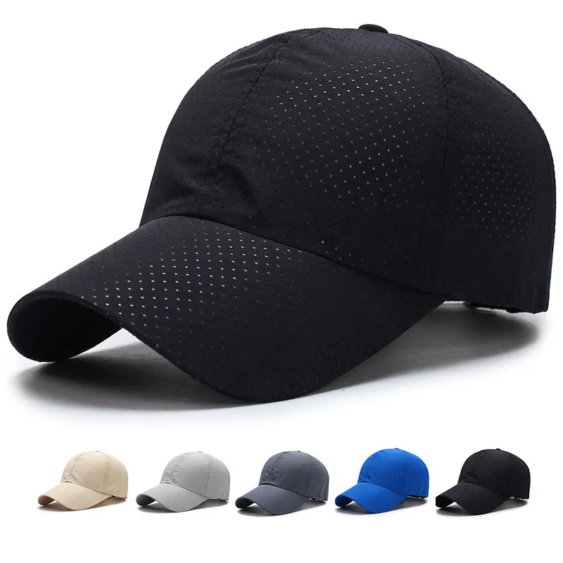 New Ultra-slim Running Cap quick-drying fabric Summer Cap Women Man Unisex Quick Dry Mesh Running Hat Bone Breathable Hats