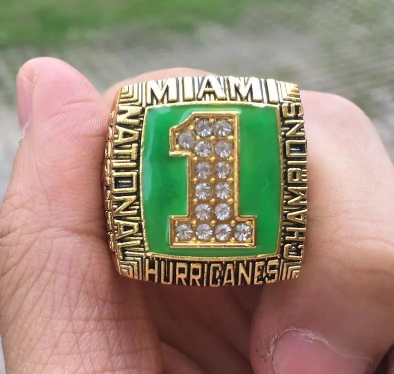 1989 Miami Hurricanes National Championship Ring Wholesale Fan Gift 2024