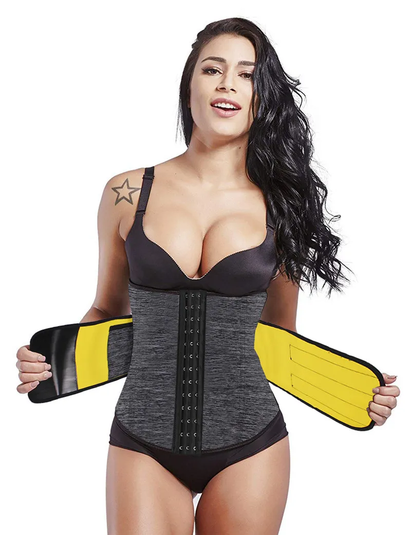 Neoprene Waist Trainer for Women Corset Cinher Body Shapers with Steel Bones and Extender Abdomen Tummy Shapewear Sauna Sweat Girdle DHL Free