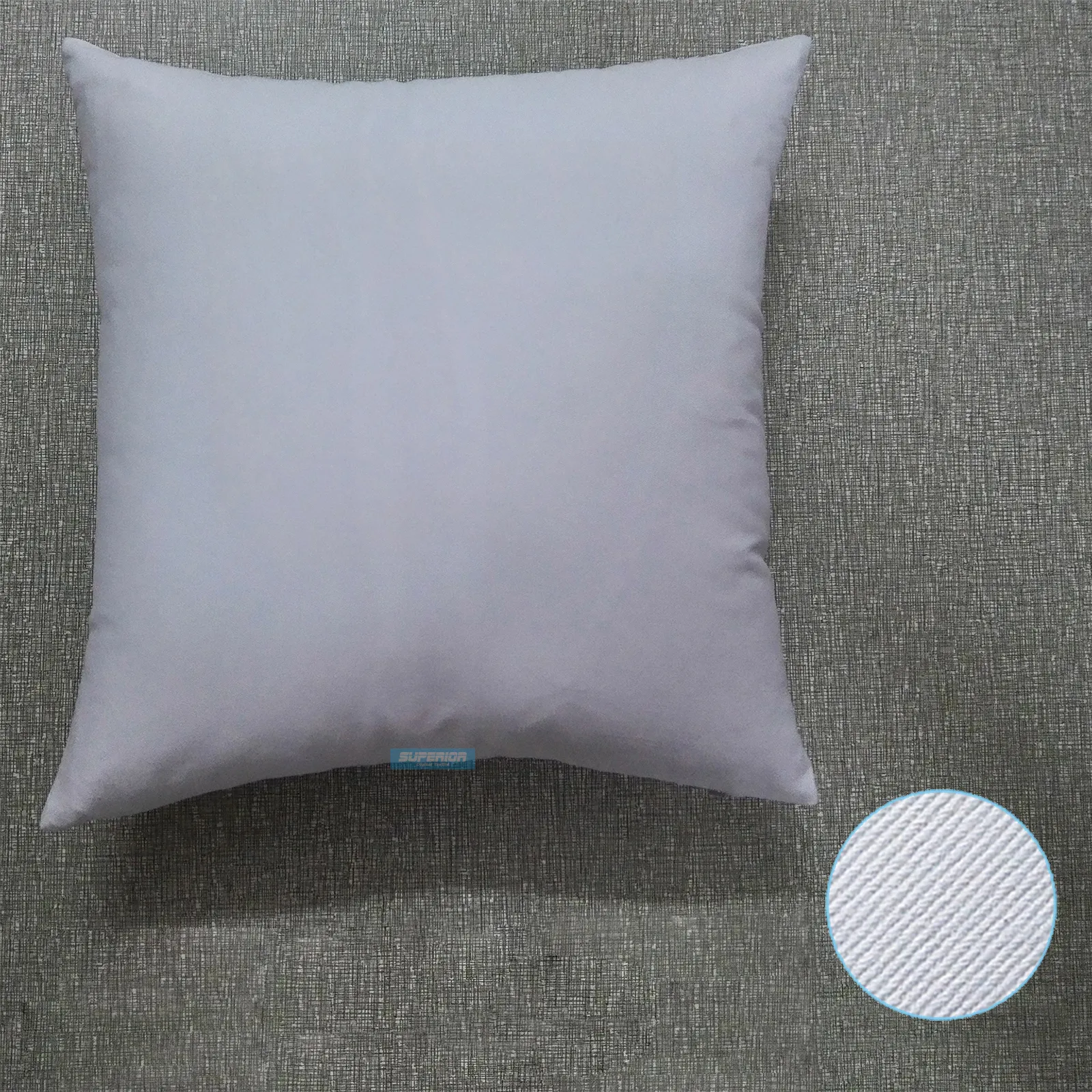 All Sizes Cotton Twill Pillow Cover Solid Natural White Pillowcase