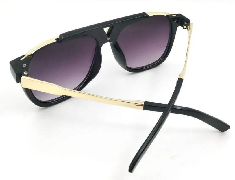 Gros-nécessaire hommes femme designer lunettes de soleil 0937 plaque carrée métal combinaison cadre top qualité anti-UV400 lentille marque preuve