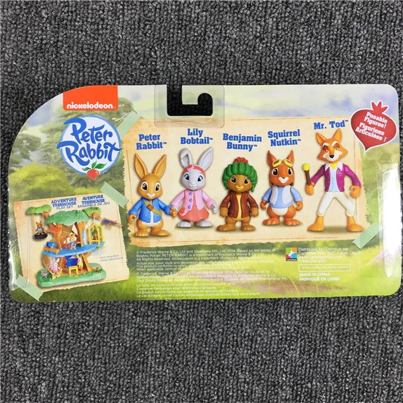 United Kingdom Animation Peter Rabbit Toy Plastic Anti Wear Small