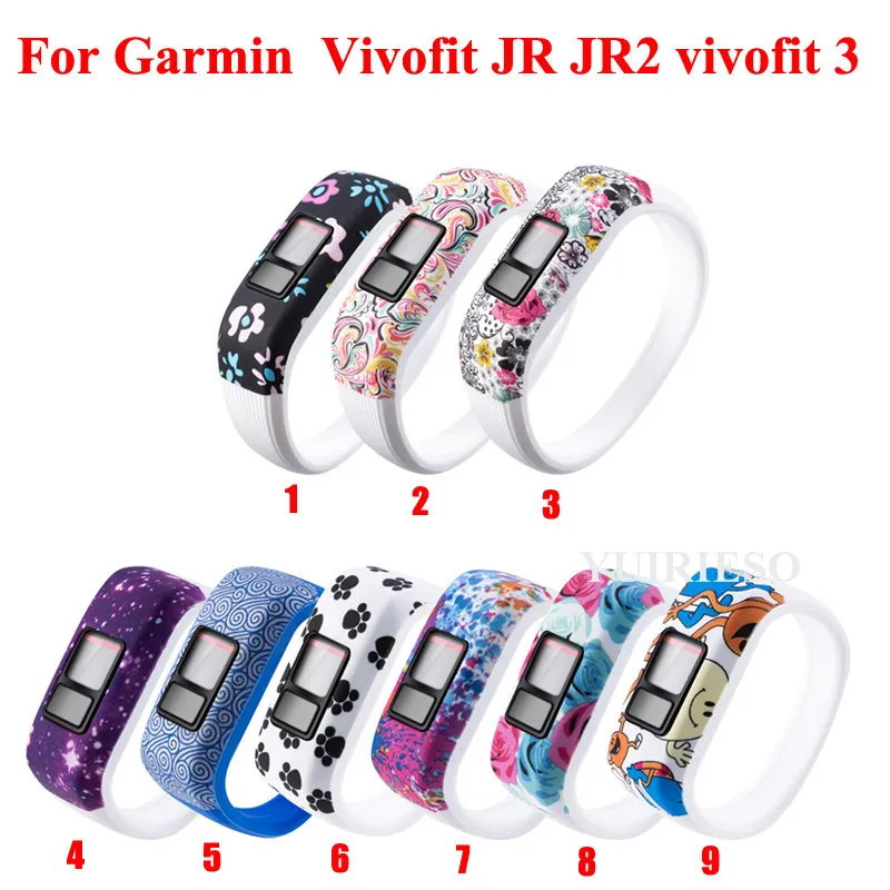 Siliconen Polsbandriem voor Garmin Vivofit JR JR2 Vivofit 3 Activiteit Tracker Vervanging Groot / Klein Sport Horloge Bracelet Band Factory