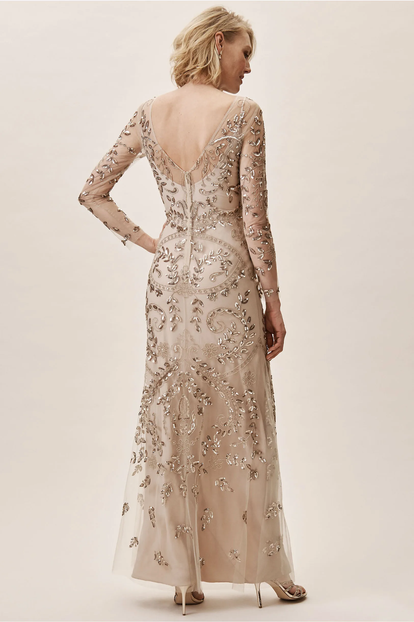 BHLDN Sutton Maxi Dress Gown Size 18 Midnight Embellished Formal $248 | eBay