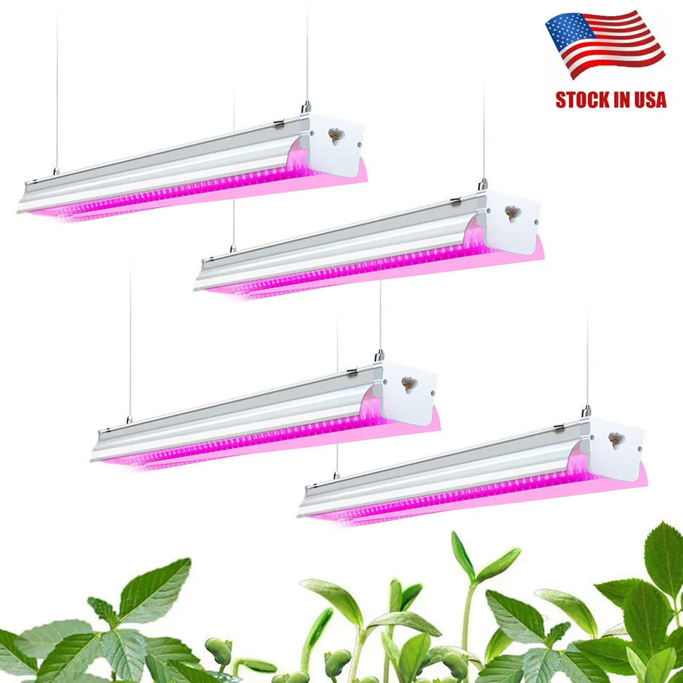 Spettro completo di luce per coltivazione a LED da 64 W per piante da interno Veg Bloom con lampade a LED aggiornate Luci per coltivazione idroponica per luce di coltivazione da 4 piedi