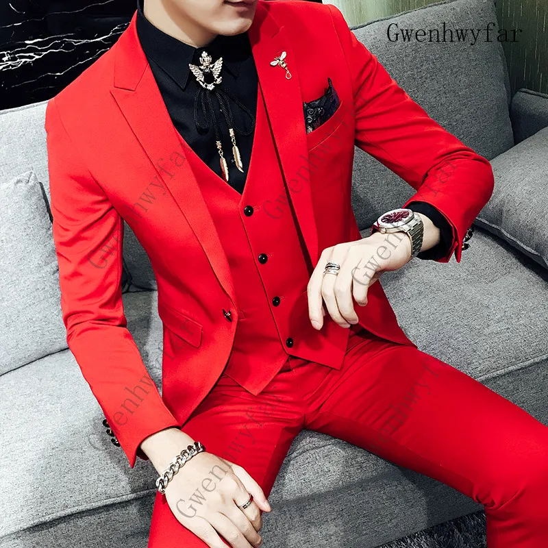 Red and white on sale suits for prom