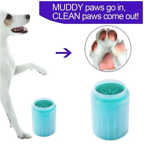 犬の足のきれいな携帯用ペット洗濯機ペットのクリーニングブラシカップ猫犬の足の洗剤の柔らかいブラシのための裸の柔らかいブラシ