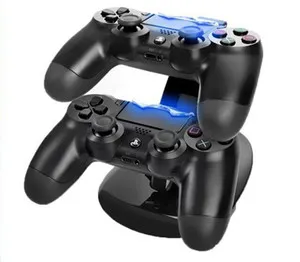 5V USB Dual Charging Dock Station Supporto per supporto Caricatore per Sony PS4 Slim PS4 Pro PlayStation 4 Slim Gamepad Controller