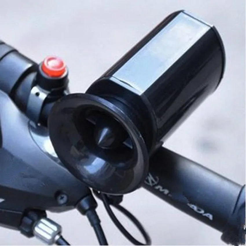 Black Sounds Super laute ultra-laute elektronische Fahrradhörner Mountainbike Electronic Bell Burcycle Riding Horn Zza535