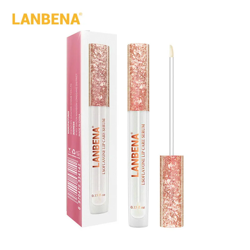 Lanbena Lip Care Serum Moisturizing Reparerende Lip Plulper Verhogen Lip Elasticiteit Verminderen Fijne Lijnen weerstand