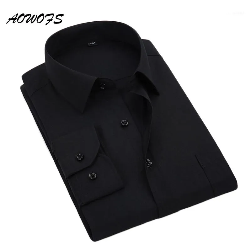 5xl black dress shirt Henry Segal Men's Customizable Black Short Sleeve Dress Shirt