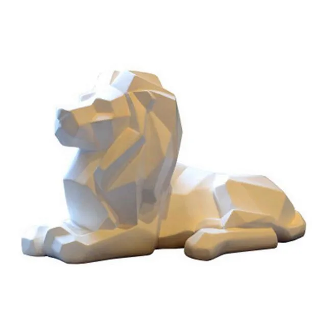 Nordeuropa Animal Lion Geometry Origami Classical Colophony Crafts Sculpture Creative Home Inredningsartiklar