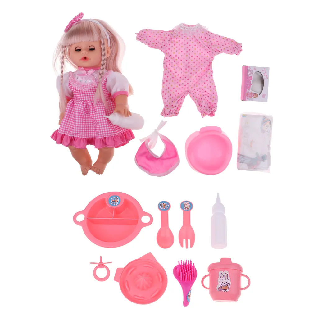 Diversão Jogar Móveis de Brinquedo Mini Reborn Boneca Talheres Baby Girl Boneca para Mellchan Baby Dolls Acessórios Presentes Criativos Brinquedos
