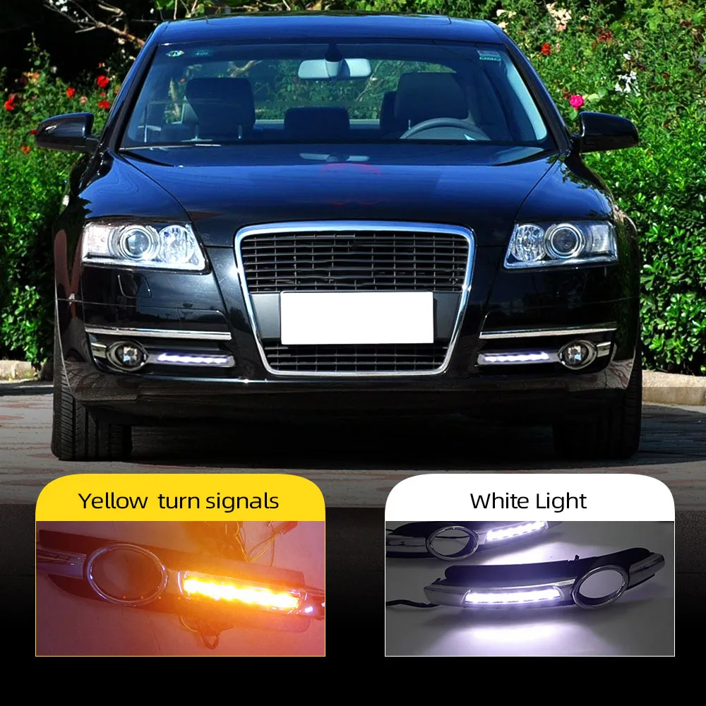 LED LED DRL Daytime Running Lights Audi A6 C6 2005 2008 Impermeabile Con Luce Di Segnale Di Direzione Da 54 21 DHgate