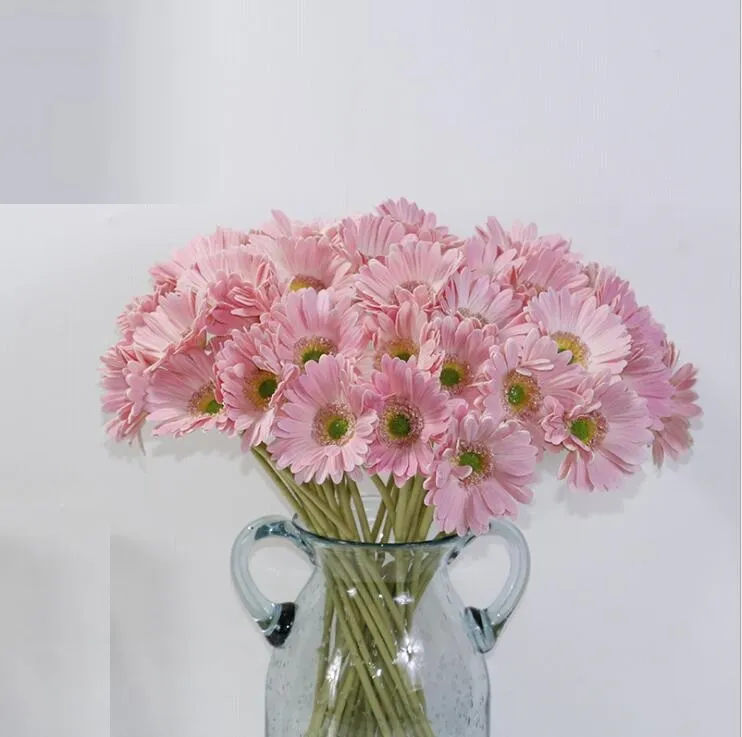 High quality artificial flowers PU Artitificial Gerbera PU chrysanthemum Real touch artificial Daisy for wedding decorations