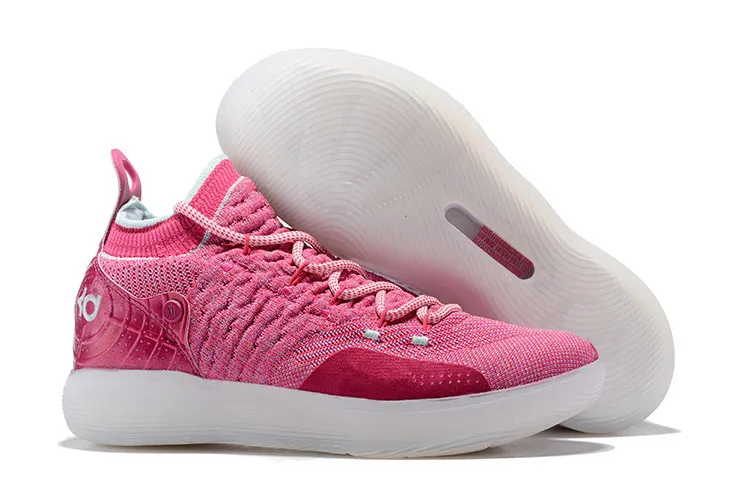 2019 New Mens Basketball Shoes KD 11 Aunt Pearl Pink Paranoid Cool