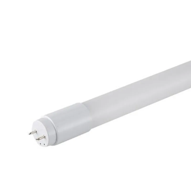 T8 Rurki LED Nano PC 4ft 120 cm 18W AC85-260V 130LM/W G13 Pełne plastikowe światła SMD2835 2PINS Wymienne lampy fluorescencyjne 1200 mm 250 V Liniowe bara okrągła żarówka chłodna biała