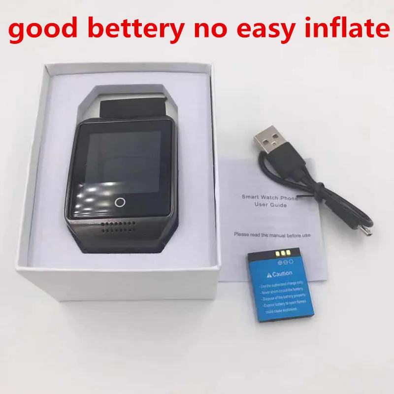 Good Battery Q18 Smart Watches Bluetooth Smartwatch With Camera Support